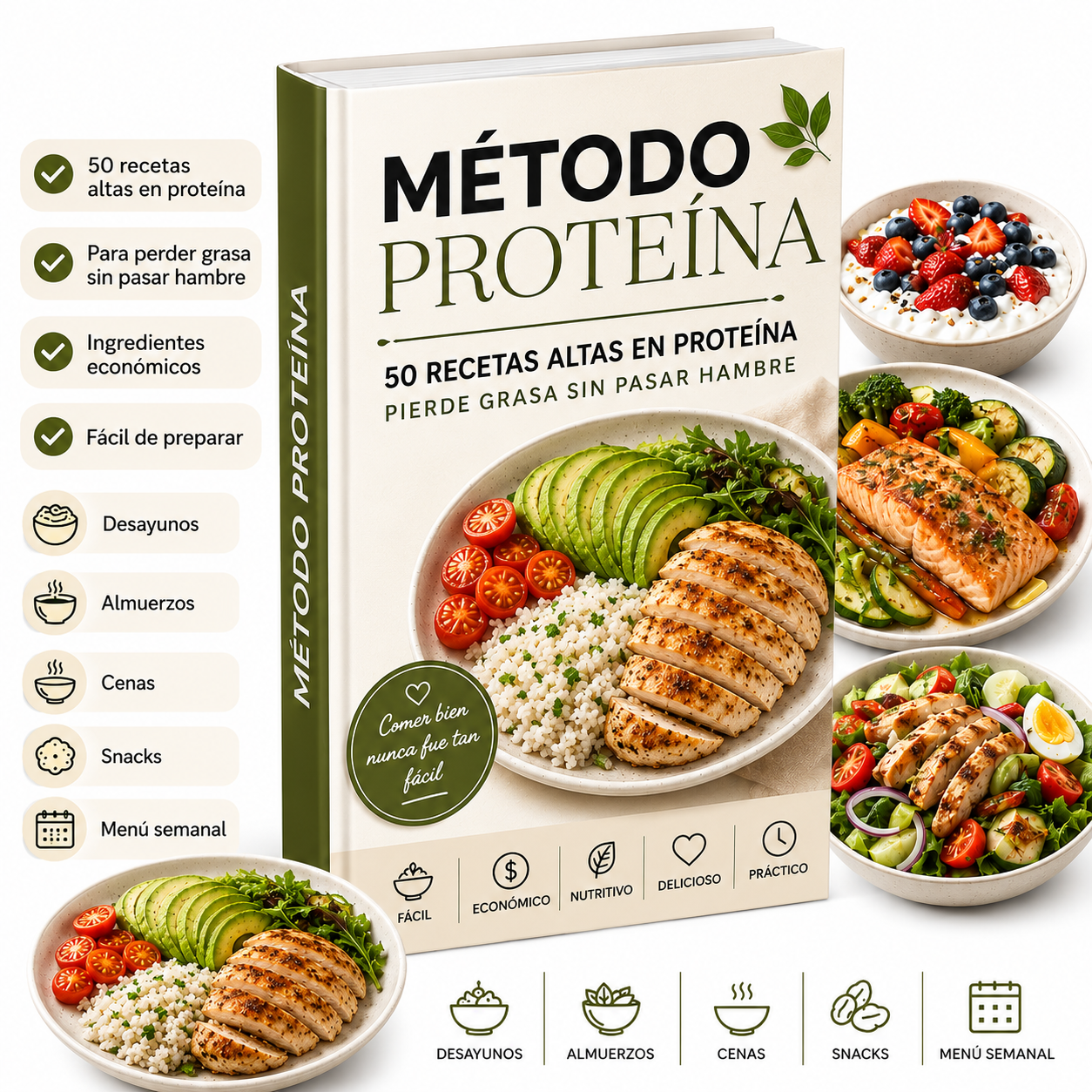 Recetas Altas en Proteína Para Perder Grasa