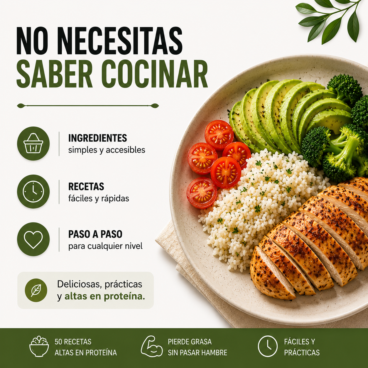 Recetas Altas en Proteína Para Perder Grasa